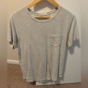 Men’s Marine Layer White Striped Shirt Size S